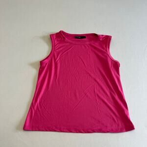 Brit & Bri pink sleeveless muscle top M